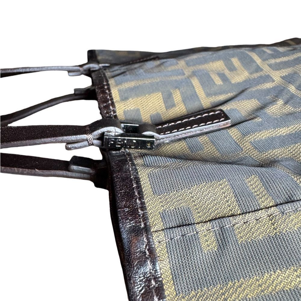 Fendi Brown and Black Zucca Tote - Picture 4 of 16